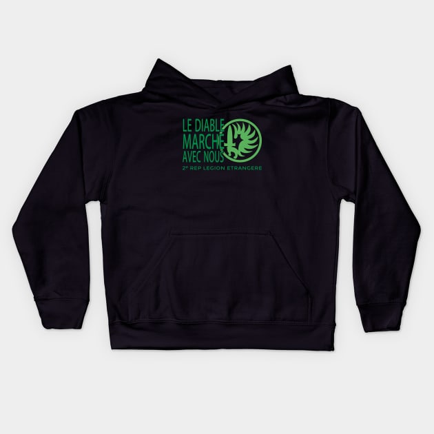 Legion Etrangere Foreign Legion Kids Hoodie by parashop